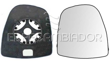 GLASS WITH SUPPORT Right side (passenger) OPEL VIVARO (01-14) - 35538612