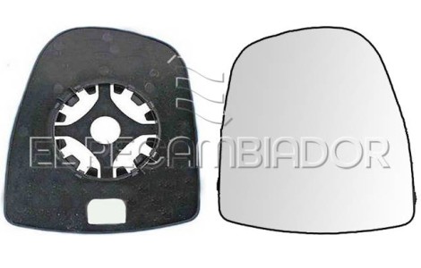 GLASS WITH SUPPORT Right side (passenger) OPEL VIVARO (01-14) - 35538612