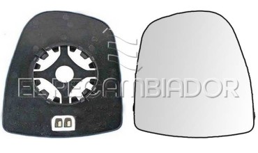 GLASS WITH SUPPORT Right side (passenger) OPEL VIVARO (01-14) - 35538622