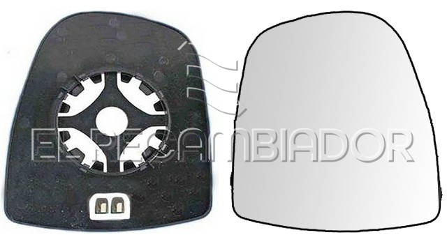 GLASS WITH SUPPORT Right side (passenger) OPEL VIVARO (01-14) - 35538622
