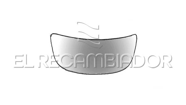 GLASS WITH SUPPORT Right side (passenger) OPEL VIVARO (01-14) - 37538612