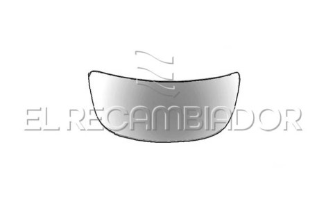 GLASS WITH SUPPORT Right side (passenger) OPEL VIVARO (01-14) - 37538612