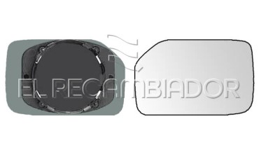 CRISTAL CON SOPORTE Lado derecho (acompañante) PEUGEOT 106 (93-04) - 31542512