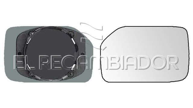 CRISTAL CON SOPORTE Lado derecho (acompañante) PEUGEOT 106 (93-04) - 31542512