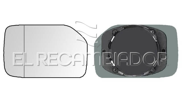 CRISTAL CON SOPORTE Lado izquierdo (conductor) PEUGEOT 106 (93-04) - 31542531