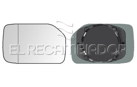 CRISTAL CON SOPORTE Lado izquierdo (conductor) PEUGEOT 106 (93-04) - 31542531