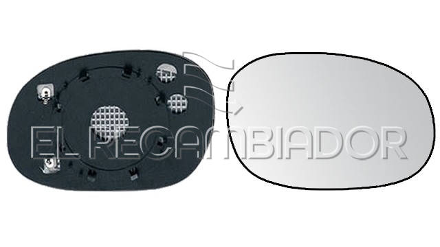 CRISTAL CON SOPORTE Lado derecho (acompañante) PEUGEOT 206 (03-09) 3 Ptas./5 Ptas. Fastback - 31544022