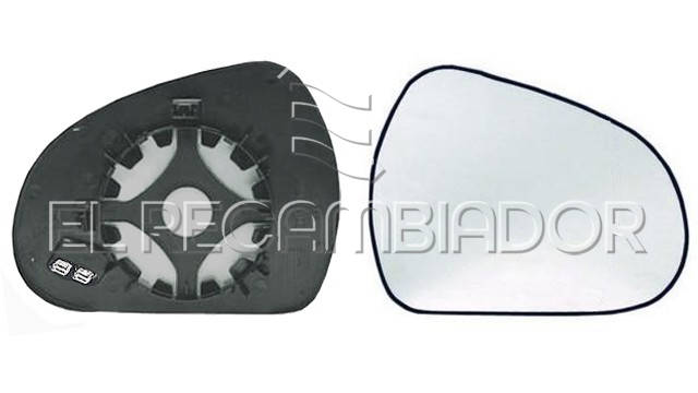 GLASS WITH SUPPORT Right side (passenger) PEUGEOT 207 CC (07-15) Coupé Cabrio - 31544222