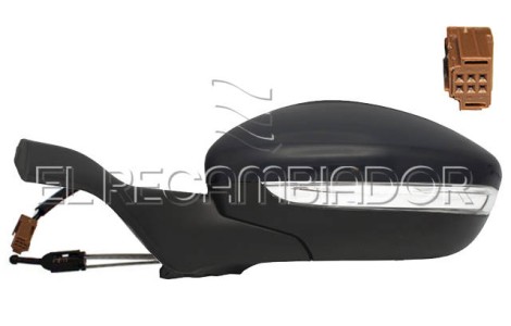 ESPEJO COMPLETO Lado izquierdo (conductor) PEUGEOT 208 (12-19) - 24544301