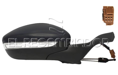 ESPEJO COMPLETO Lado derecho (acompañante) PEUGEOT 208 (12-19) - 24544302