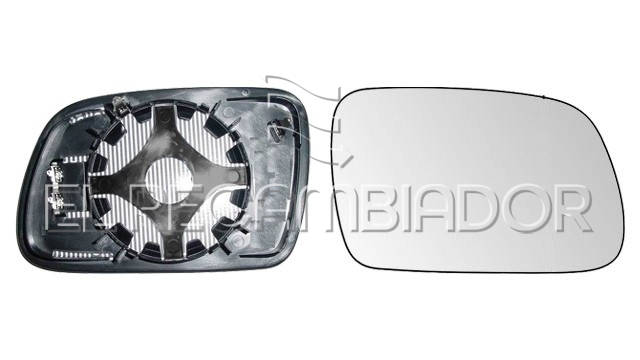 GLASS WITH SUPPORT Right side (passenger) PEUGEOT 307 (00-09) - 31546022