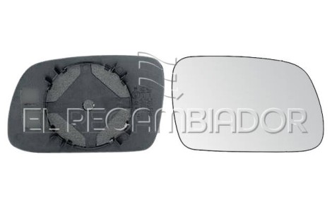 GLASS WITH SUPPORT Right side (passenger) PEUGEOT 307 CC (03-09) - 31546012
