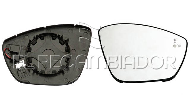 GLASS WITH SUPPORT Right side (passenger) PEUGEOT 308 (13-21) 3 Ptas. / 5 Ptas./ St.Wagon-Familiar - 31057102
