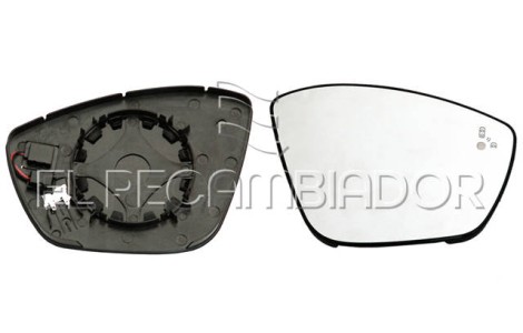 GLASS WITH SUPPORT Right side (passenger) PEUGEOT 308 (13-21) 3 Ptas. / 5 Ptas./ St.Wagon-Familiar - 31057102
