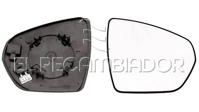 CRISTAL CON SOPORTE Lado derecho (acompañante) PEUGEOT 5008 (16-) - 31227812