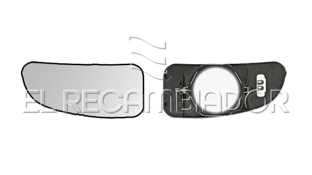 CRISTAL CON SOPORTE Lado izquierdo (conductor) PEUGEOT BOXER (00-06) - 37305321