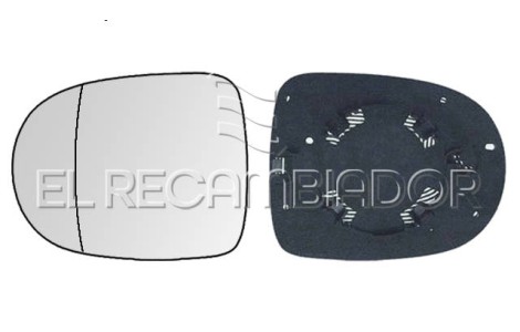 CRISTAL CON SOPORTE Lado izquierdo (conductor) RENAULT CLIO (09-12) - 31800531