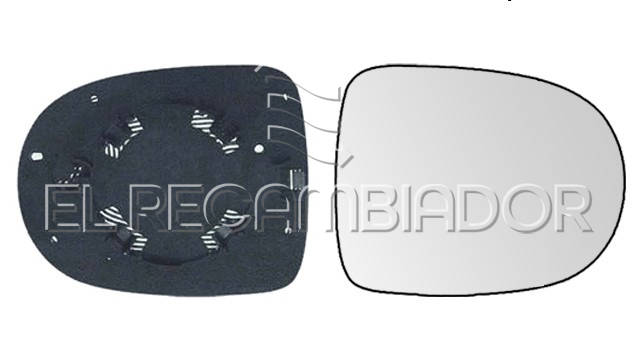 CRISTAL CON SOPORTE Lado derecho (acompañante) RENAULT CLIO (09-12) - 31800512