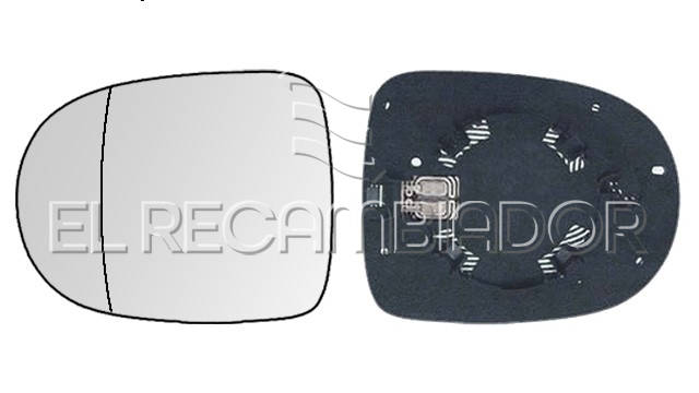 CRISTAL CON SOPORTE Lado izquierdo (conductor) RENAULT CLIO (09-12) - 31800541