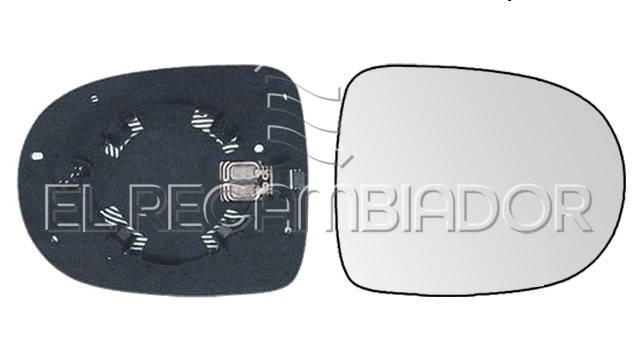 CRISTAL CON SOPORTE Lado derecho (acompañante) RENAULT CLIO (09-12) - 31800522