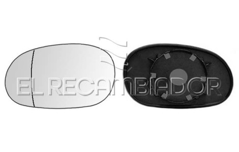 GLASS WITH SUPPORT Left side (driver) RENAULT LAGUNA (94-01) - 31804531