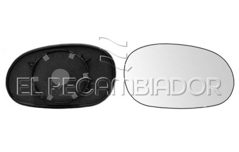GLASS WITH SUPPORT Right side (passenger) RENAULT LAGUNA (94-01) - 31804512