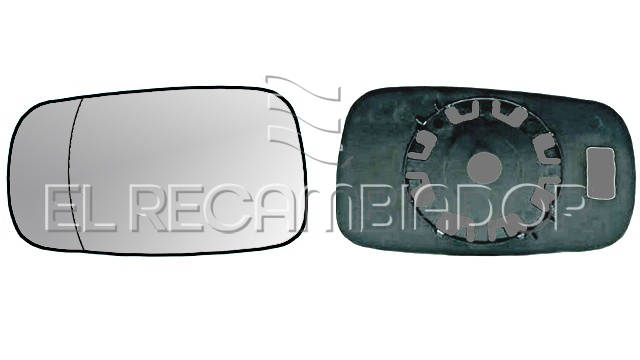 GLASS WITH SUPPORT Left side (driver) RENAULT LAGUNA (01-07) - 31804731