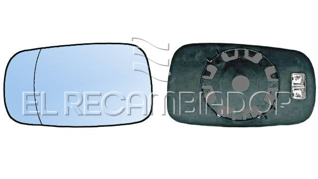 GLASS WITH SUPPORT Left side (driver) RENAULT LAGUNA (01-07) - 31804741