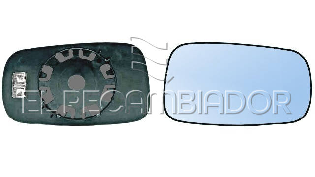 GLASS WITH SUPPORT Right side (passenger) RENAULT LAGUNA (01-07) - 31804722