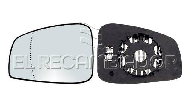 GLASS WITH SUPPORT Left side (driver) RENAULT LAGUNA (07-15) - 31804941