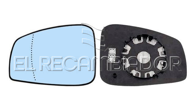 GLASS WITH SUPPORT Left side (driver) RENAULT LAGUNA (07-15) - 31804943
