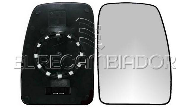 GLASS WITH SUPPORT Right side (passenger) RENAULT MASTER (03-10) - 31809122