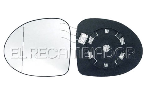 CRISTAL CON SOPORTE Lado izquierdo (conductor) RENAULT SYMBOL (08-12) - 31255401