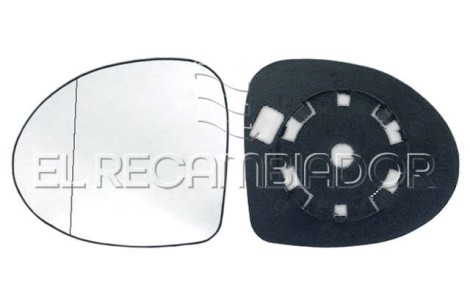 CRISTAL CON SOPORTE Lado izquierdo (conductor) RENAULT TWINGO (07-11) - 31805331