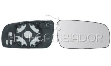 GLASS WITH SUPPORT Right side (passenger) SKODA OCTAVIA (96-04) - 31861512