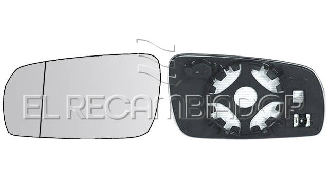 GLASS WITH SUPPORT Left side (driver) SKODA OCTAVIA (96-04) - 31861541