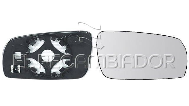 GLASS WITH SUPPORT Right side (passenger) SKODA OCTAVIA (96-04) - 31861522