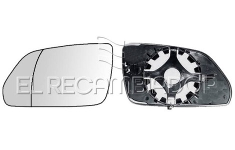 GLASS WITH SUPPORT Left side (driver) SKODA OCTAVIA (04-09) - 31914231