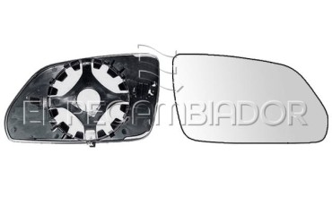 GLASS WITH SUPPORT Right side (passenger) SKODA OCTAVIA (04-09) - 31914212