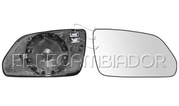 GLASS WITH SUPPORT Right side (passenger) SKODA OCTAVIA (04-09) - 31914222