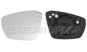 GLASS WITH SUPPORT Left side (driver) SKODA OCTAVIA (13-20) - 31295301