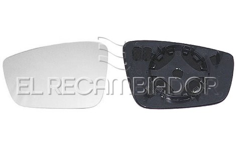 GLASS WITH SUPPORT Left side (driver) SKODA RAPID (12-22) - 31854411