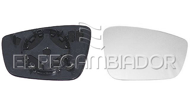GLASS WITH SUPPORT Right side (passenger) SKODA RAPID (12-22) - 31854412