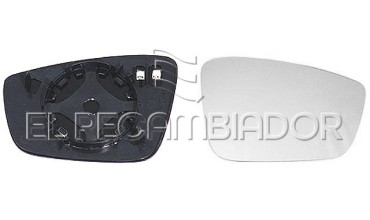 GLASS WITH SUPPORT Right side (passenger) SKODA RAPID (12-22) - 31854402