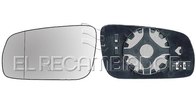 GLASS WITH SUPPORT Left side (driver) SKODA SUPERB (02-06) - 31852041