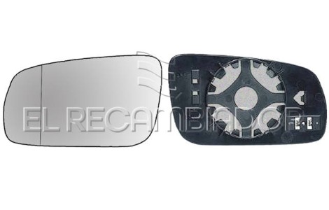 GLASS WITH SUPPORT Left side (driver) SKODA SUPERB (02-06) - 31852041
