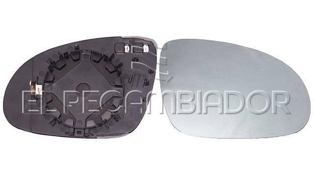 GLASS WITH SUPPORT Right side (passenger) SKODA SUPERB (06-08) - 31910822