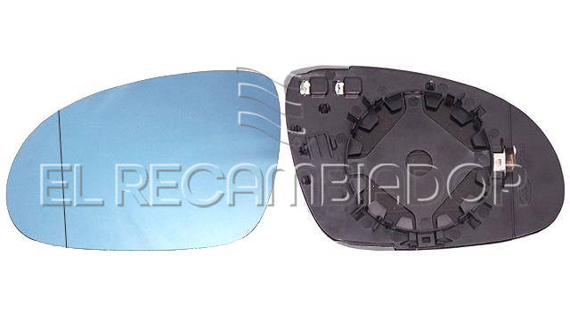 GLASS WITH SUPPORT Left side (driver) SKODA SUPERB (06-08) - 31910801