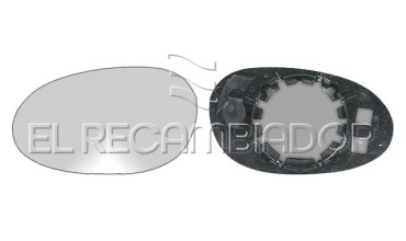 CRISTAL CON SOPORTE Lado izquierdo (conductor) SMART FORTWO (02-07) - 31051011
