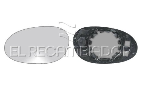CRISTAL CON SOPORTE Lado izquierdo (conductor) SMART FORTWO (02-07) - 31051011
